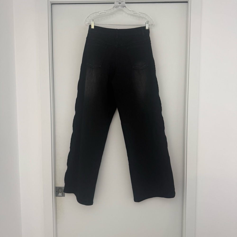 Sasha Therese Cairo Jean Cut Out in Black Large NWT Oversized Relaxed Baggy 90s - Picture 12 of 15